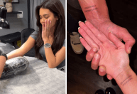 Franciny Ehlke faz tatuagem com o noivo e rebate críticas: "Viva o amor"