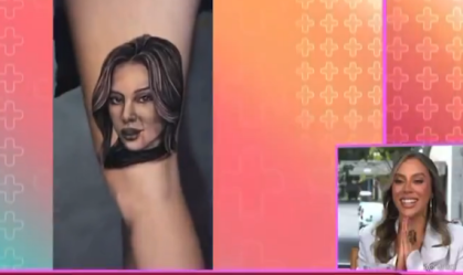 BBB25: fã faz tatuagem com rosto de Renata e campeã fica surpresa