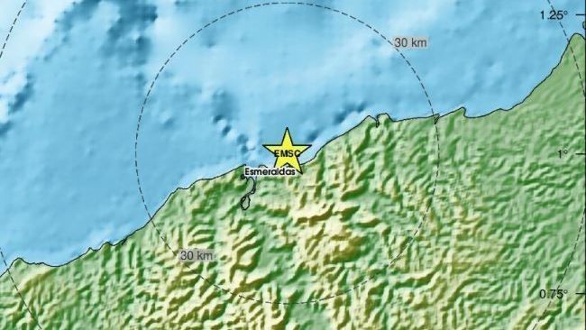 Terremoto de magnitude 6,3 atinge costa do Equador