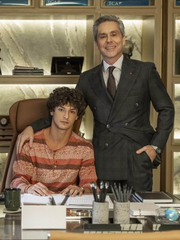 Marco Aurélio (Alexandre Nero) e Tiago (Pedro Waddington) • Globo/ Léo Rosario