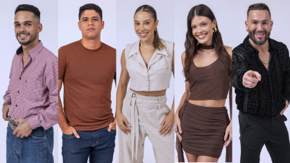 Da direita para a esquerda: João Pedro, Guilherme, Renata, Vitória e Diego