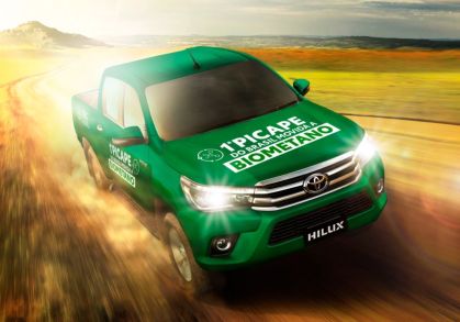 Toyota mostra Hilux movida ao Biometano em feira agropecuária