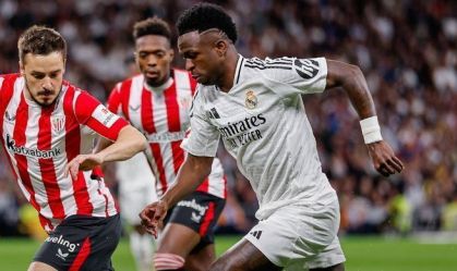 Vinicius Jr chegou a marcar pelo Real contra o Bilbao, mas o lance foi anulado