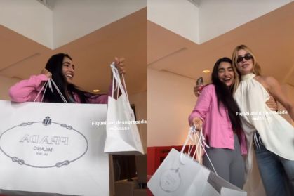 Virginia Fonseca dá presentes de marca de luxo para amiga