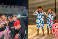 Virginia e Zé Felipe mostram reencontro com os filhos após viagem ao Japão