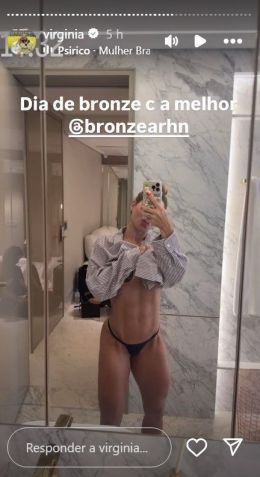 Virginia mostra resultado de bronzeamento artificial • Instagram/Virginia Fonseca