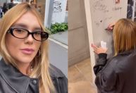 Virginia autografa parede de loja no Japão: "Não entendi mas gostei"