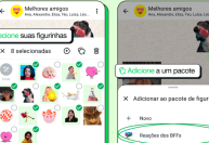 WhatsApp permite organizar figurinhas em grupos; saiba mais