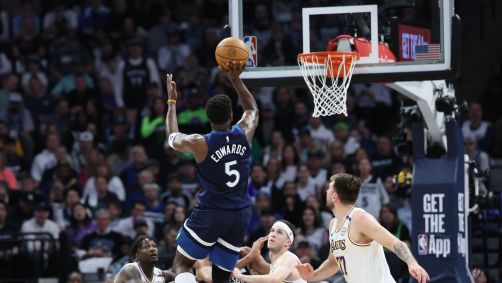 Anthony Edwards, do Timberwolves, foi destaque na partida contra os Lakers