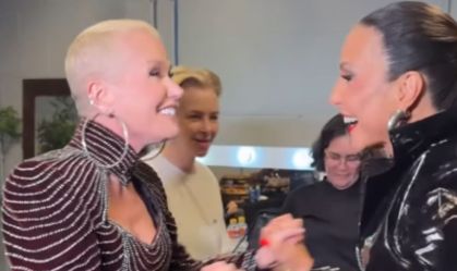 Xuxa usa vestido de 1992 e Ivete Sangalo brinca: "Você se acha"