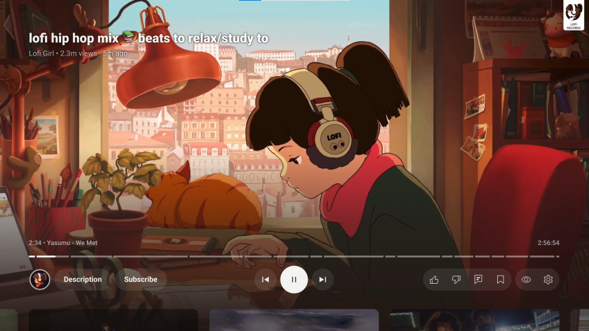 Nova interface do YouTube para televisão foi pensada para aumentar a interatividade na segunda tela • Divulgação