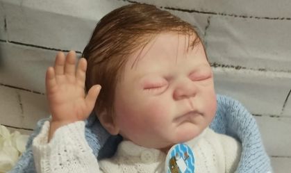 Bebês reborn são bonecos hiper-realistas que imitam bebês reais; este foi produzido pela artesã Sara Gomes