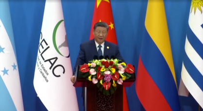 Presidente da China, Xi Jinping, durante discurso na cúpula da Celac - China