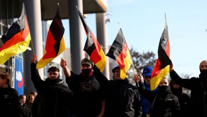 Apoiadores do AfD em Berlim