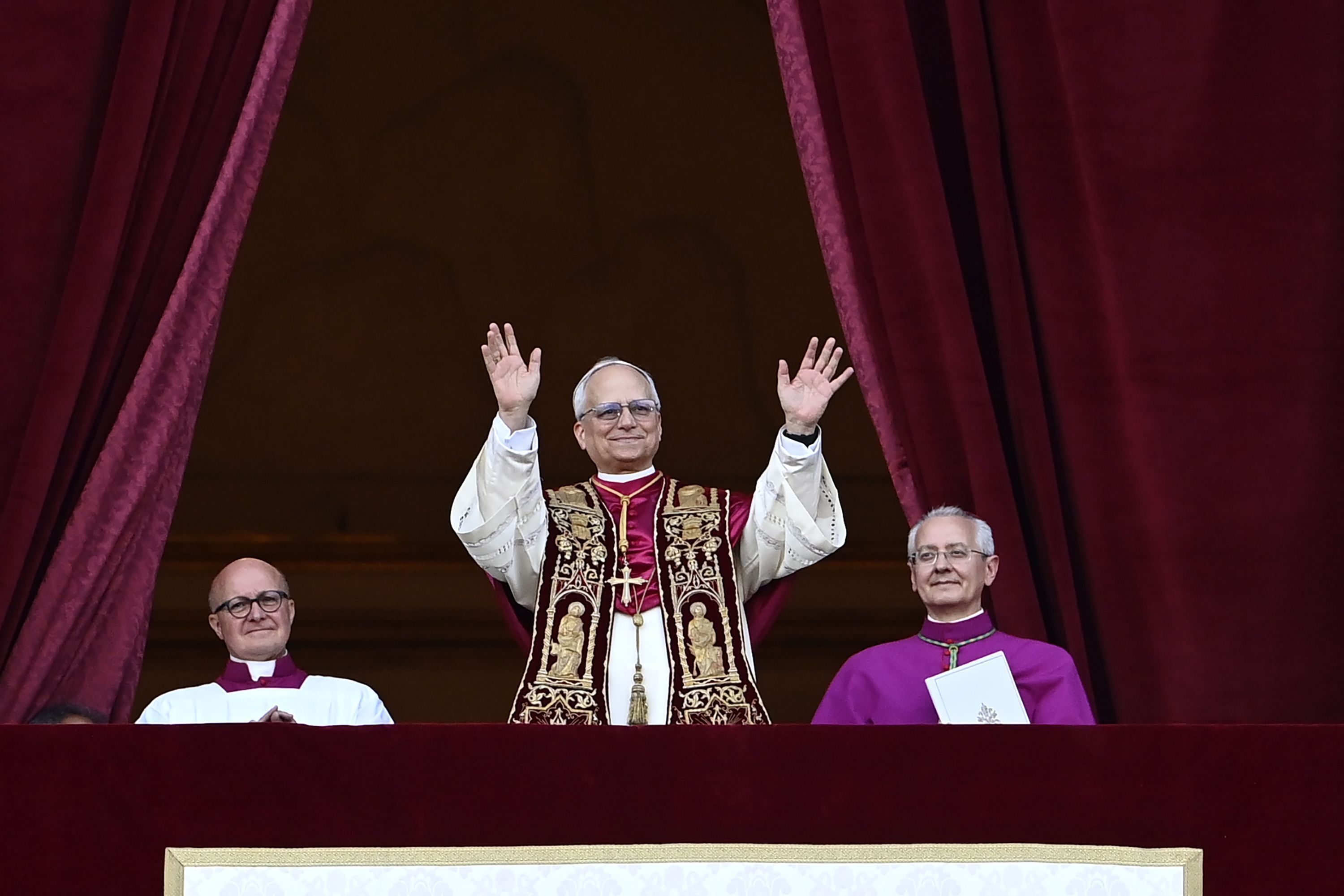 Pope Leo XIV makes his first appearance after conclave