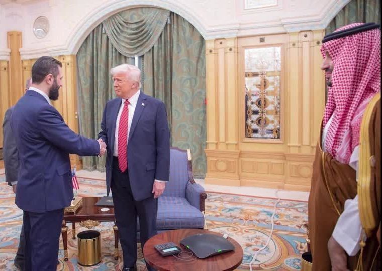 Trump e Bin Salman se encontram com Sharaa, da Síria
