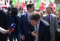Vídeo: Líder de ultradireita de Portugal passa mal pela 2⁠ª vez na semana