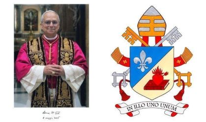 Vaticano divulga brasão, lema e assinatura do papa Leão XIV; veja