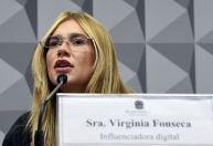Moletom, copo Stanley e vídeo com senador: veja imagens de Virginia em CPI