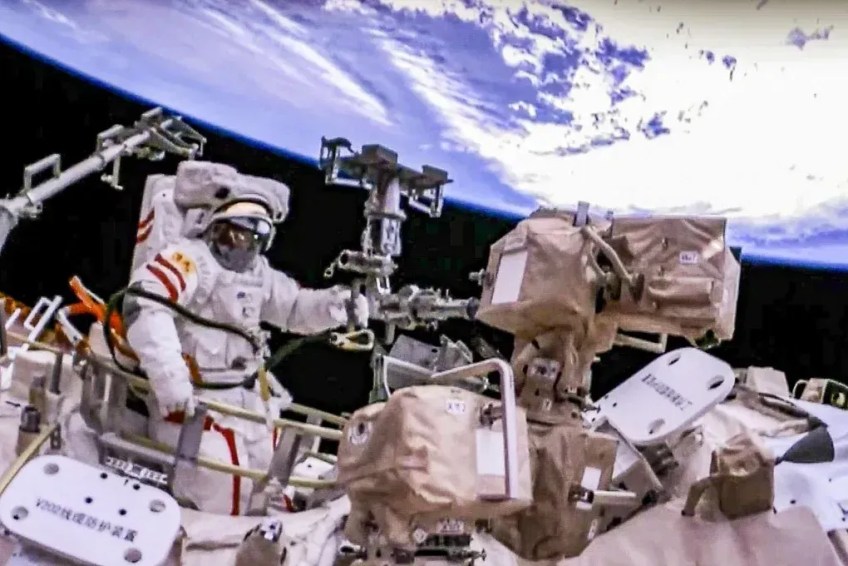 Bactérias mostraram uma notável adaptabilidade aos nossos habitats orbitais. • China Manned Space Engineering Office/Divulgação
