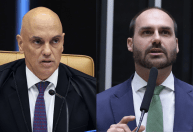 Moraes: Eduardo "intensificou condutas ilícitas" após ação contra Bolsonaro