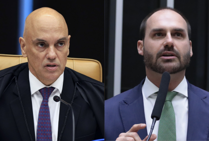 Moraes: Eduardo "intensificou condutas ilícitas" após ação contra Bolsonaro