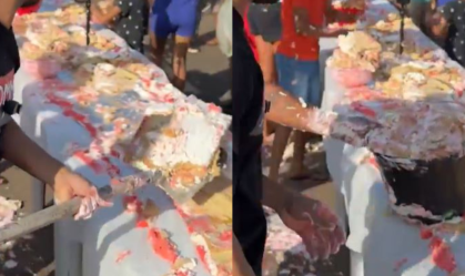 Confusão e bolo com pá: cena inusitada no Dia das Mães viraliza no Maranhão