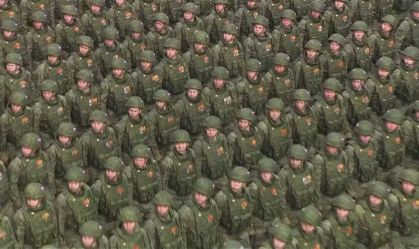 Tropas de vários países participam do desfile do Dia da Vitória na Rússia