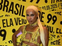 Bianca DellaFancy chega para o show de Lady Gaga em Copacabana, no Rio de Janeiro