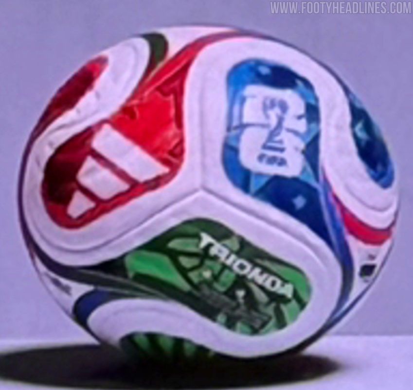 Possível bola da Copa do Mundo de 2026 • Reprodução / Footyheadlines