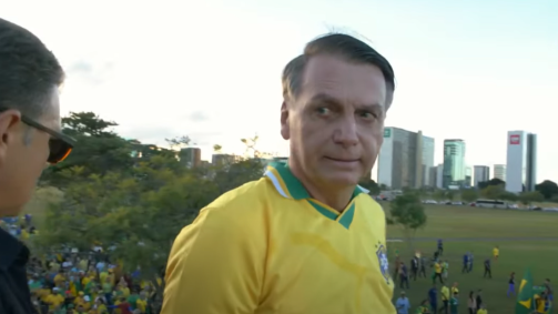 Ex-presidente Jair Bolsonaro (PL) em manifestação pró-anistia na capital federal