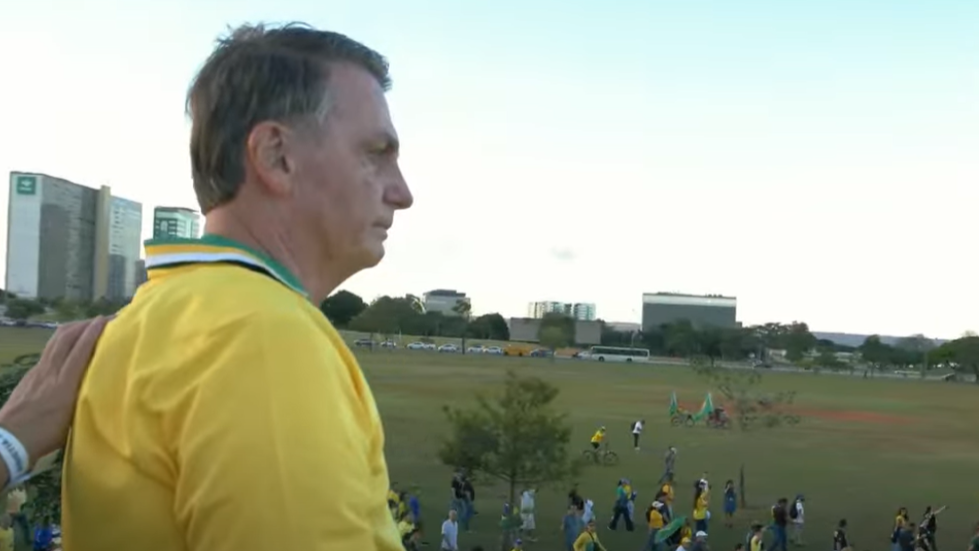 Ex-presidente Jair Bolsonaro (PL) em manifestação pró-anistia na capital federal