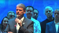 Ao lado de líderes da direita, Tarcísio cita grupo "unido" para 2026