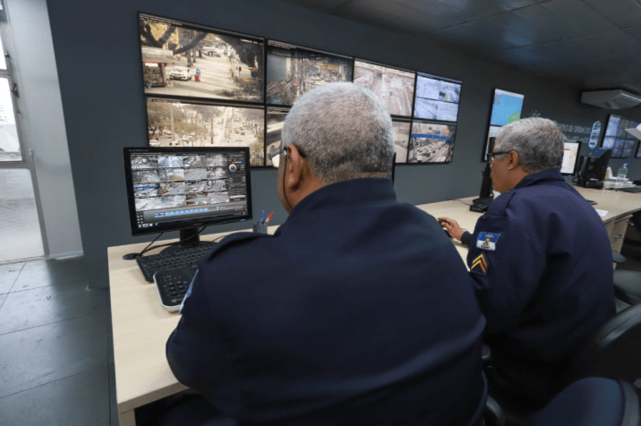 DataCenter e COI (Centro de Operações Integradas) da prefeitura de Santo André • Crédito: Alex Cavanha / PMSA