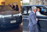 Papa Leão XIV aparece em SUV híbrido e com a 'bisneta da Kombi'