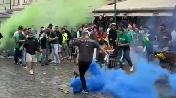 Torcedores de Chelsea e Betis entram em confronto antes da final da Conference