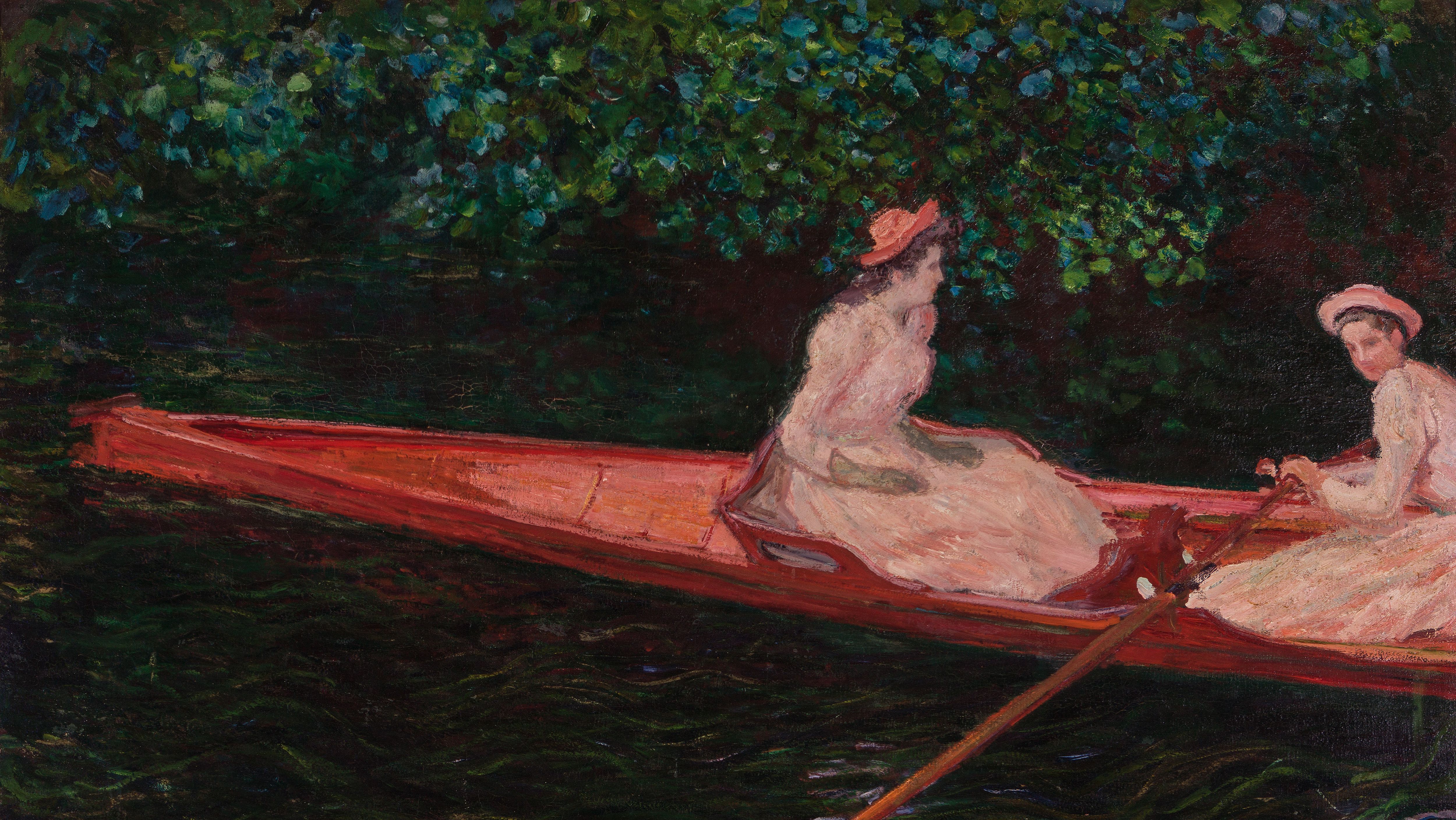 "A canoa sobre o Epte", de Claude Monet