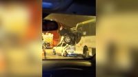 Vídeo: carros ficam empilhados após acidente no centro do Rio