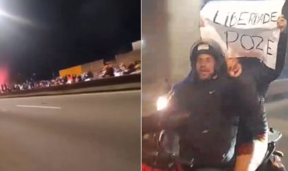 Vídeo: Motociclistas fazem “rolezinho” por liberdade de MC Poze no RJ