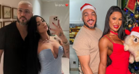 Após Gracyanne falar em reatar, Belo curte noite com atual namorada
