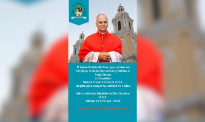 Diocese do papa Leão XIV no Peru comemora eleição do pontífice