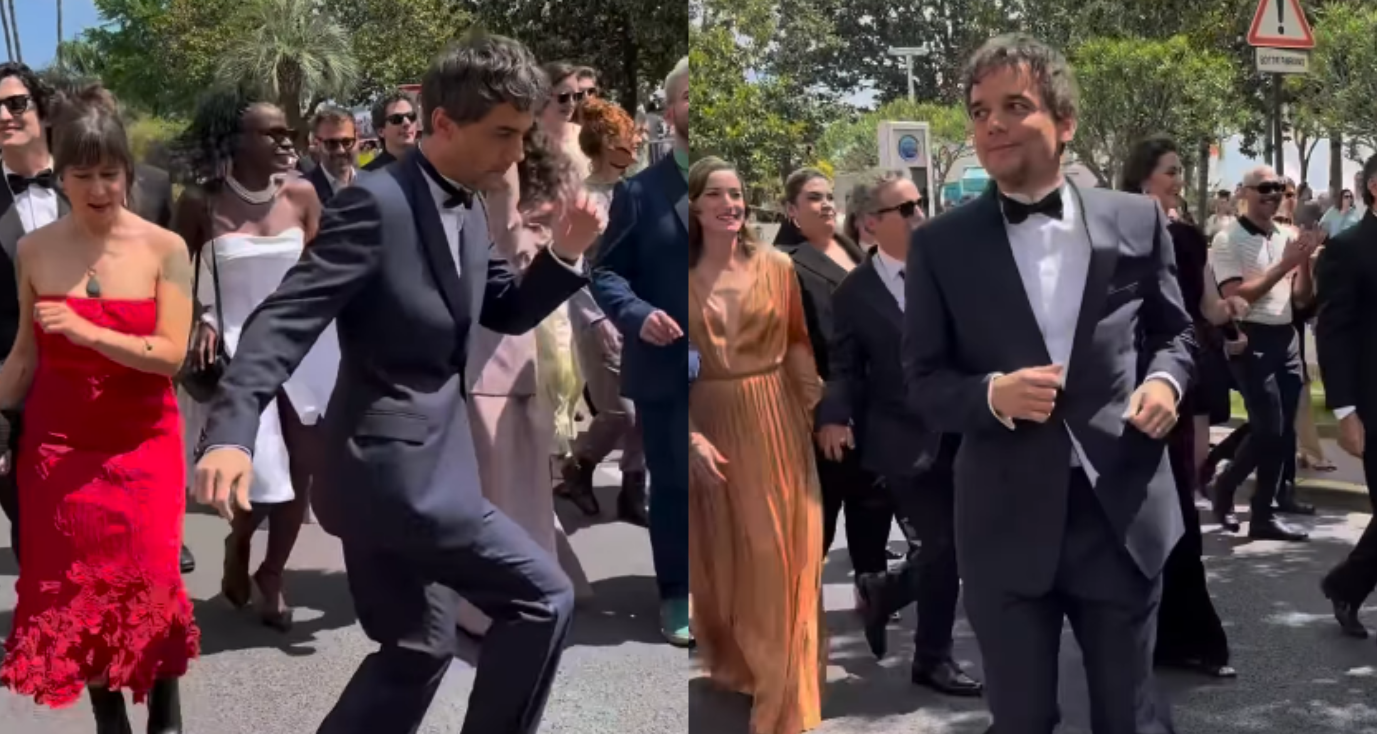 Wagner Moura dançou durante o tapete vermelho de "O Agente Secreto" em Cannes • Instagram/Ministério da Cultura