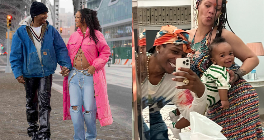 Rihanna e A$AP Rocky anunciaram que esperavam seu primeiro filho com um ensaio pelas ruas de Nova York • Instagram/A$AP Rocky