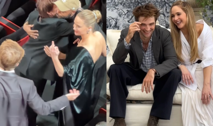 Jennifer Lawrence mostra dedo do meio para Robert Pattinson em Cannes