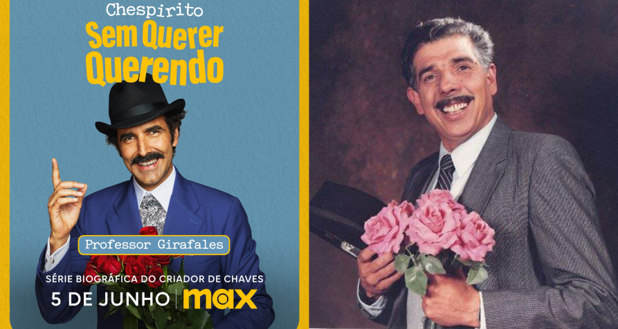 Professor Girafales era um dos personagens principais de "Chaves" • Reprodução/HBO Max/Televisa