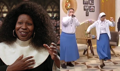 "Mudança de Hábito"? Whoopi Goldberg reage a freiras que viralizaram na web