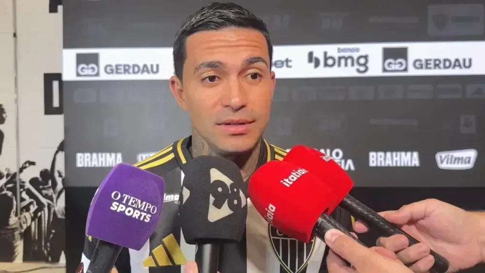 Dudu, novo reforço do Atlético-MG, concedeu entrevista nesta terça (13
