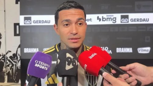 Dudu, novo reforço do Atlético-MG, concedeu entrevista nesta terça (13