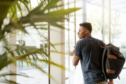 Estudante negro