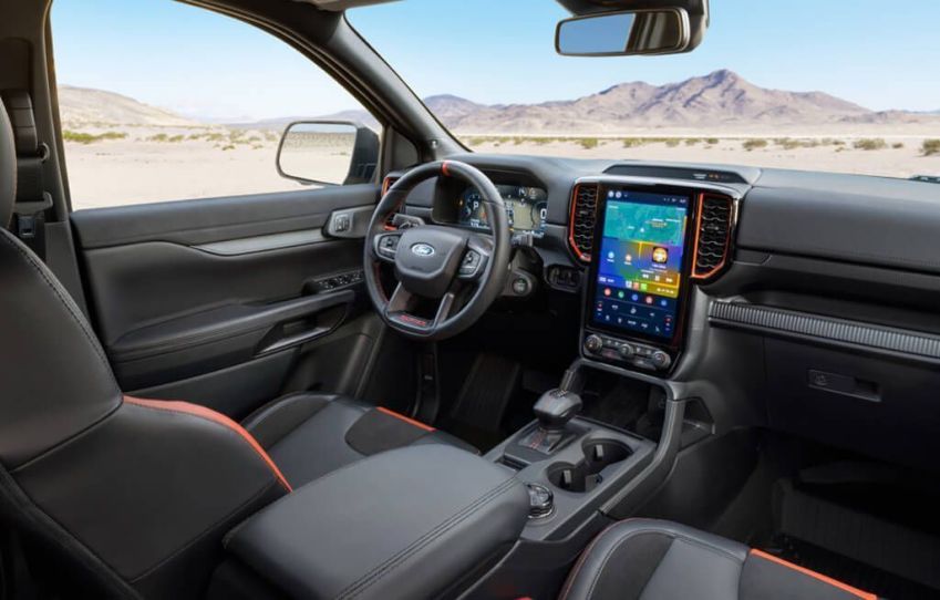 Ford Ranger Raptor tem visual e acabamentos esportivos • Divulgação